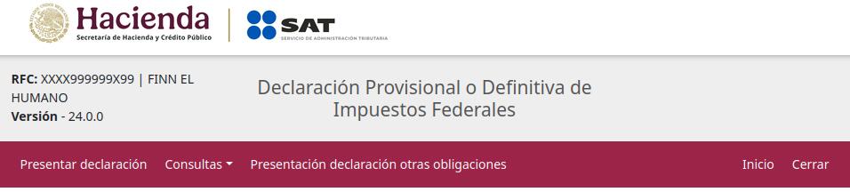 Portal Mis Cuentas SAT