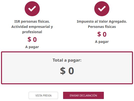 Fin de declaración